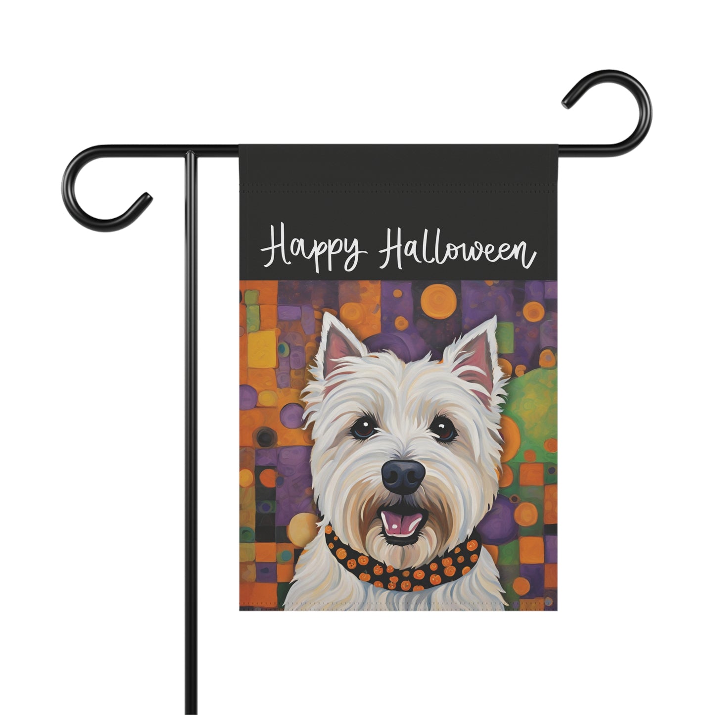 Westie Happy Halloween 2-Sided Garden & House Flag/Banner