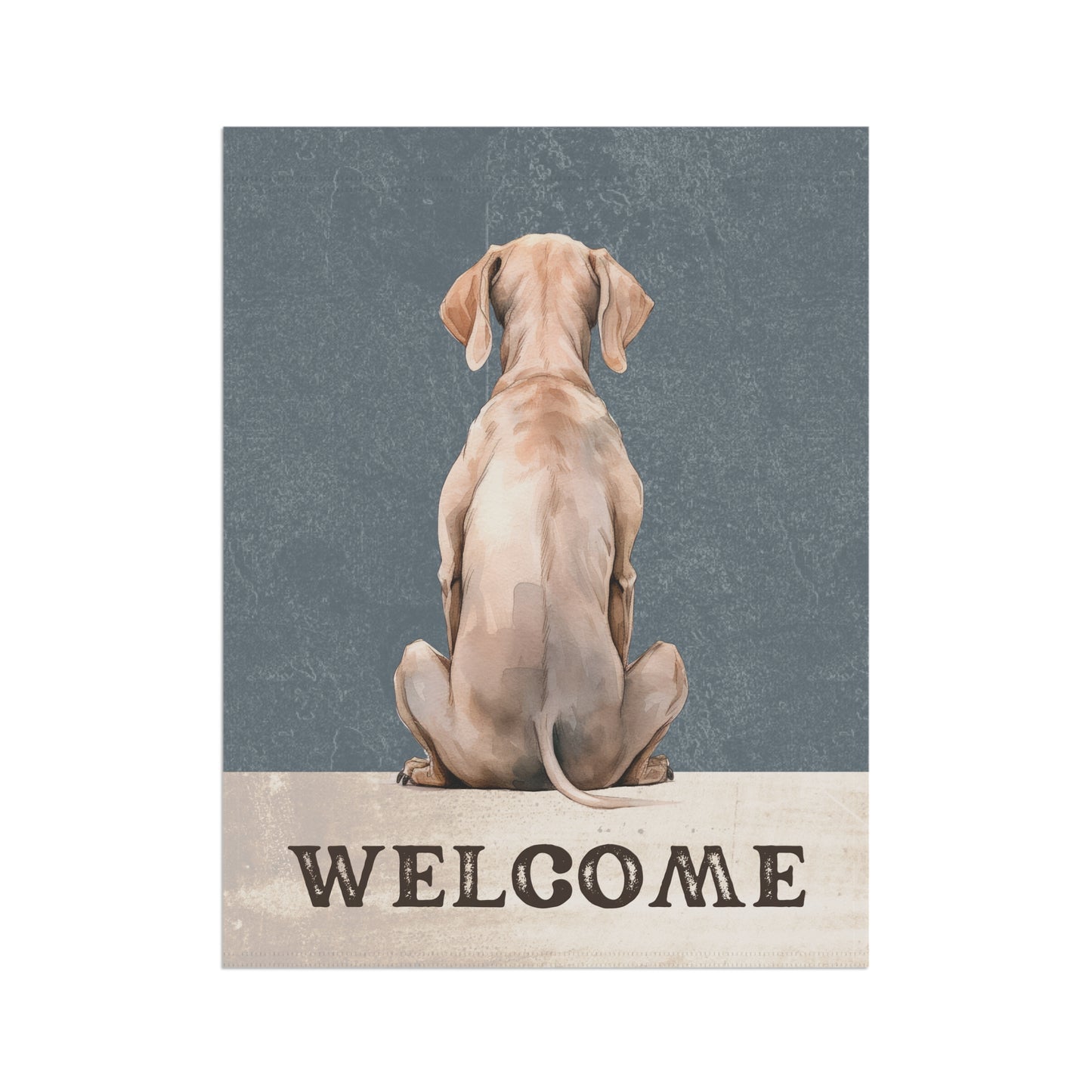 Weimaraner Welcome 2-Sided Garden & House Flag/Banner