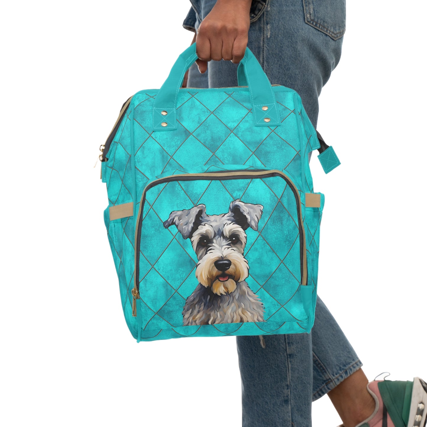 Miniature Schnauzer 2 Multifunctional Backpack