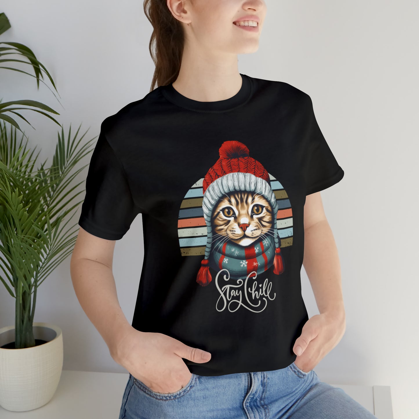 Stay Chill American Shorthair Unisex Jersey Short Sleeve Tee