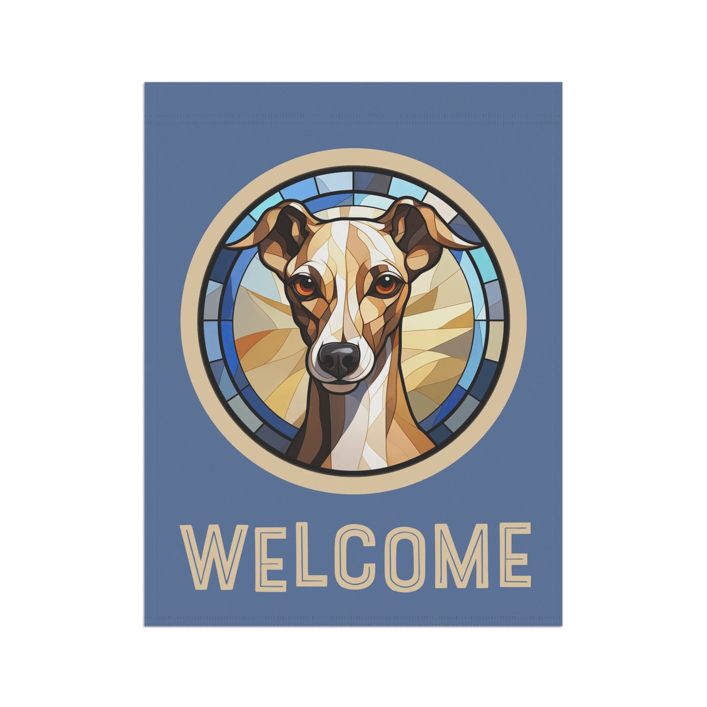 Italian Greyhound Welcome 2-Sided Garden & House Flag/Banner