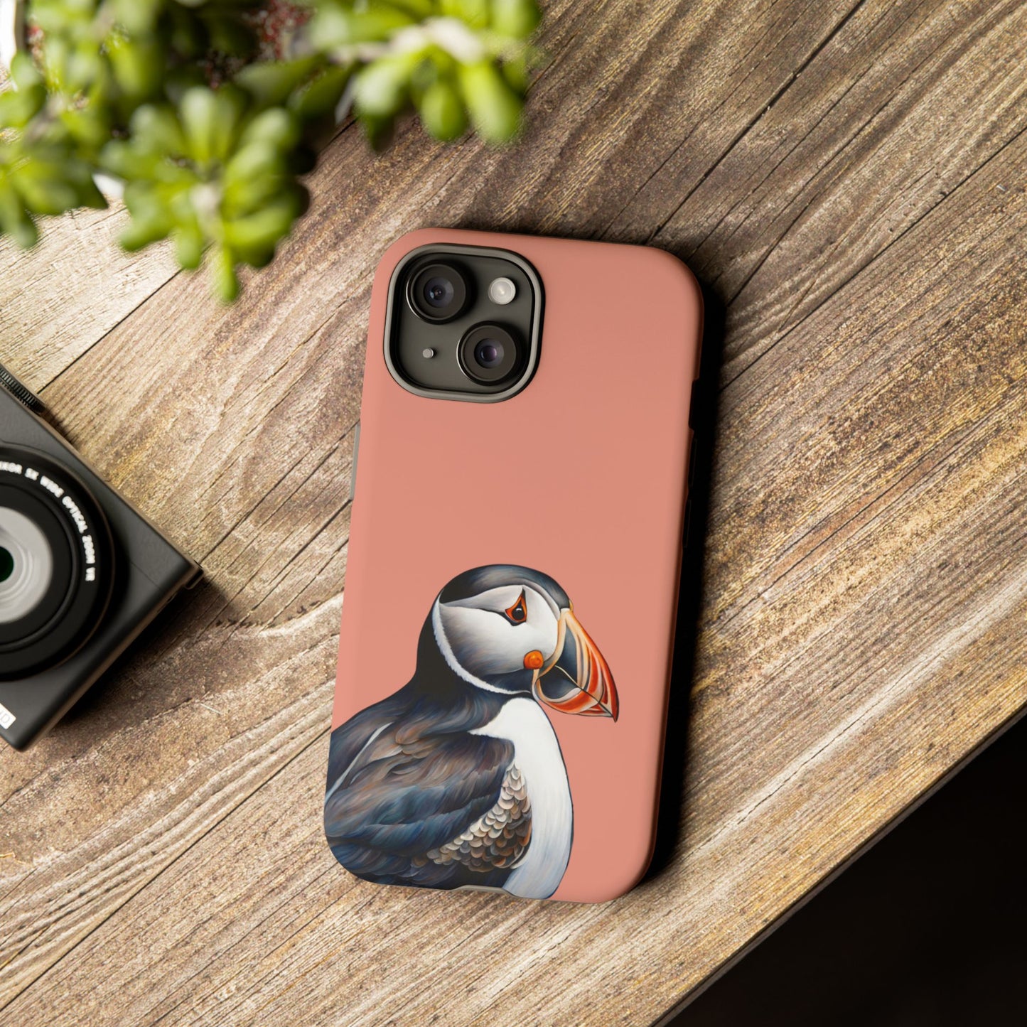 Puffin Wildlife iPhone Samsung Galaxy Google Pixel Tough Cases