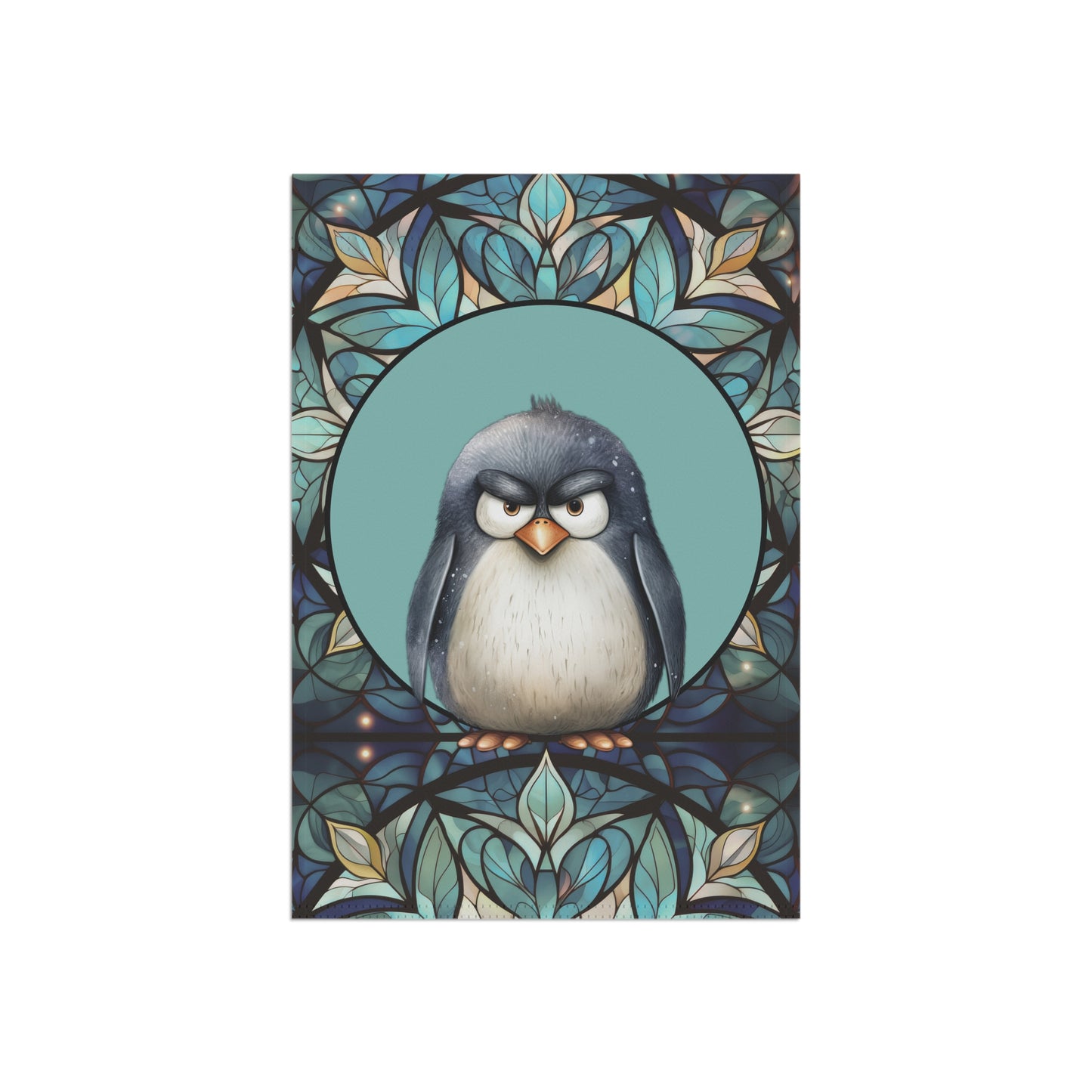 Mister Penguin 2-Sided Garden & House Flag/Banner