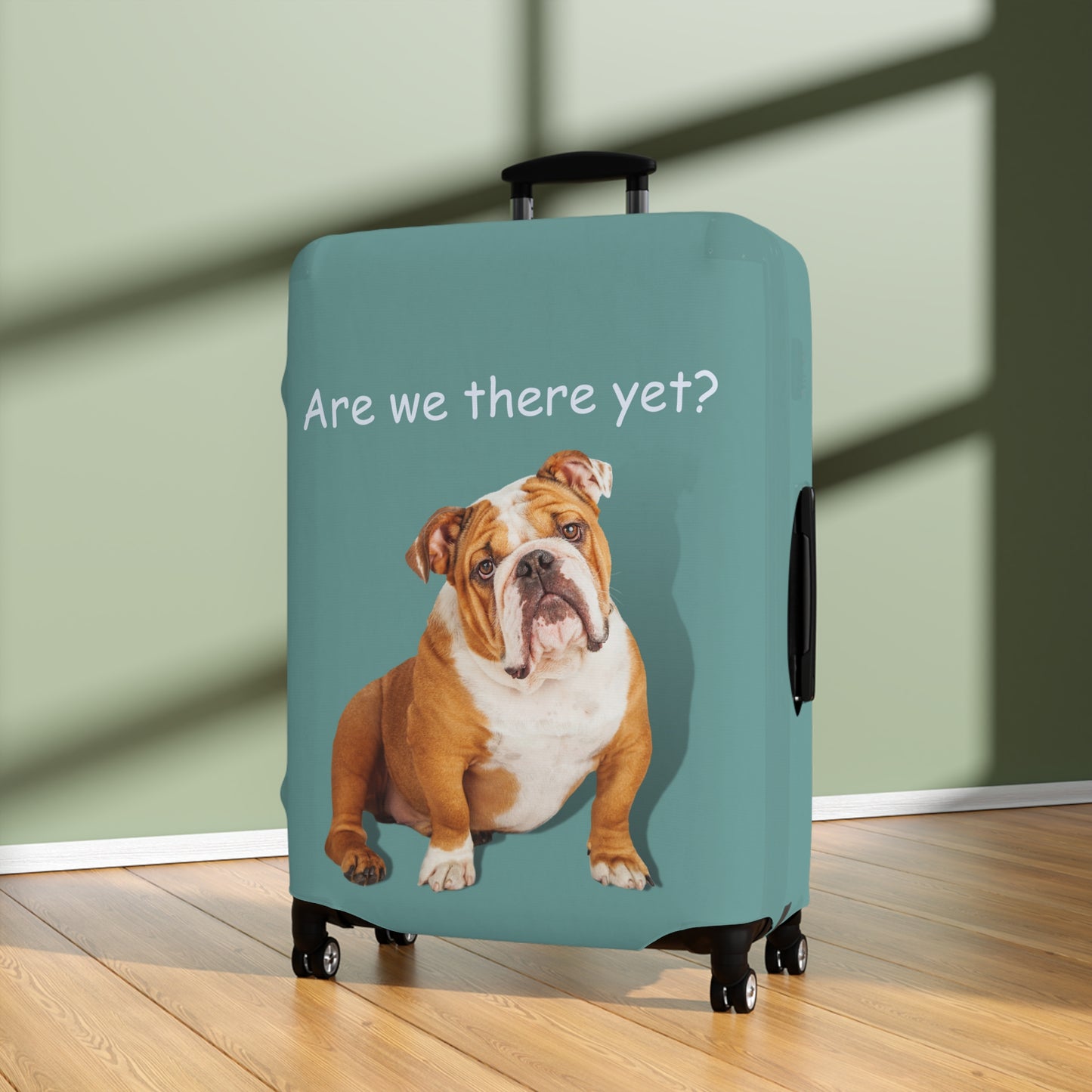 English Bulldog Are We There Yet? Luggage Cover