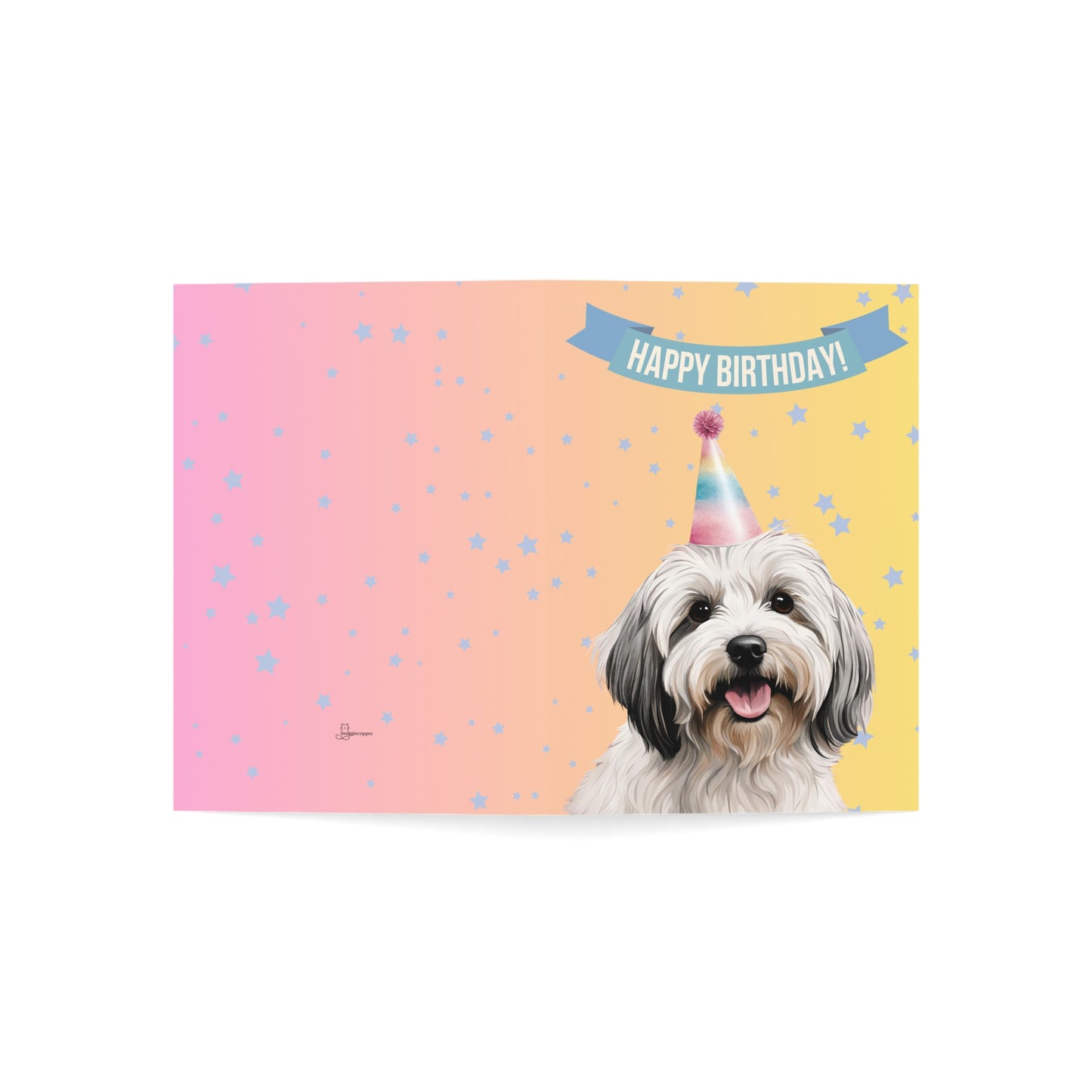 Havanese Happy Birthday 5 x 7 Greeting Cards (10 Pack)