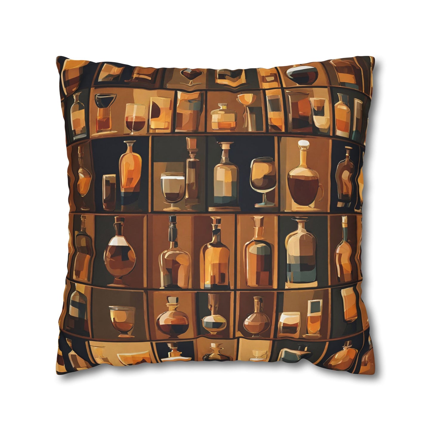 Well Stocked Square Poly Canvas Pillowcase