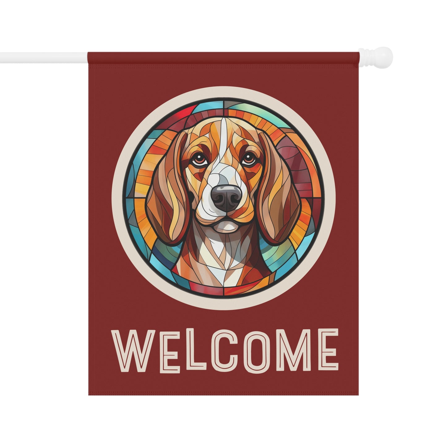 Beagle Welcome 2-Sided Garden & House Flag/Banner