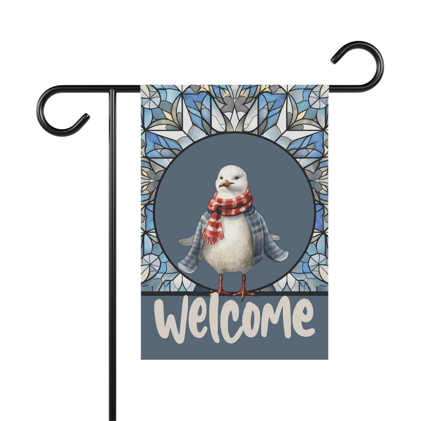 Winter Bird Welcome 2-Sided Garden & House Flag/Banner