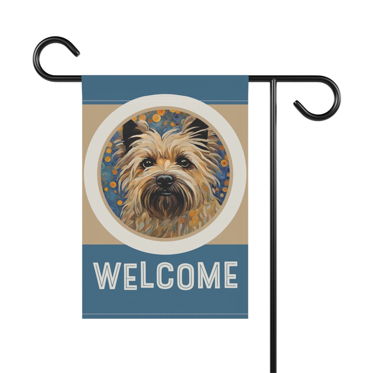 Cairn Terrier Welcome 2-Sided Garden & House Flag/Banner