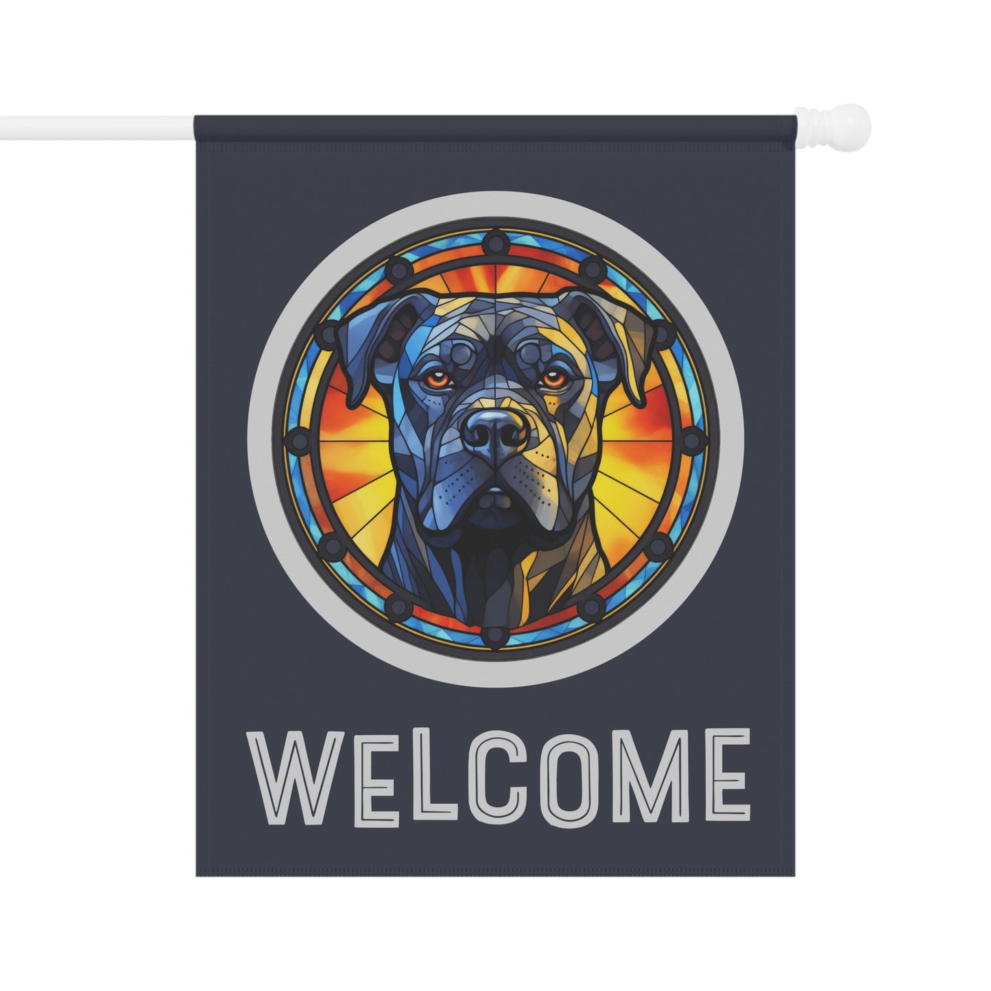 Cane Corso Welcome 2-Sided Garden & House Flag/Banner