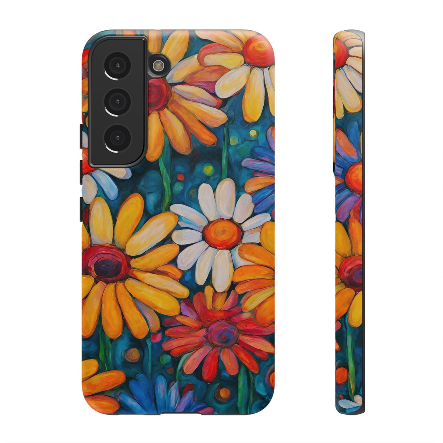 Crazy Daisies iPhone Samsung Galaxy Google Pixel Tough Cases