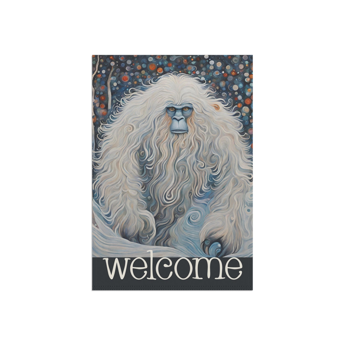 The Yeti Welcome 2-Sided Garden & House Flag/Banner