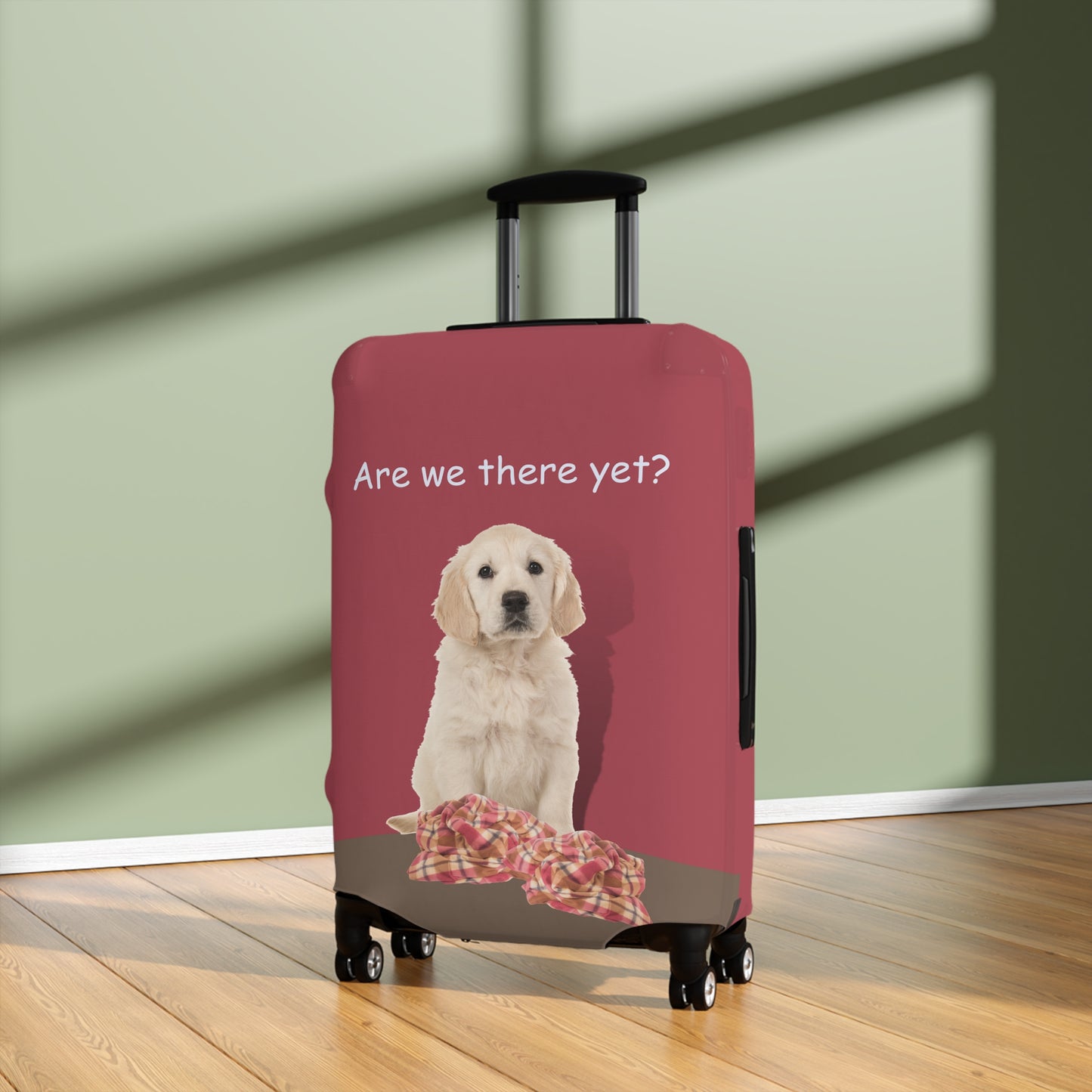 Golden Retriever Are We There yet? Luggage Cover