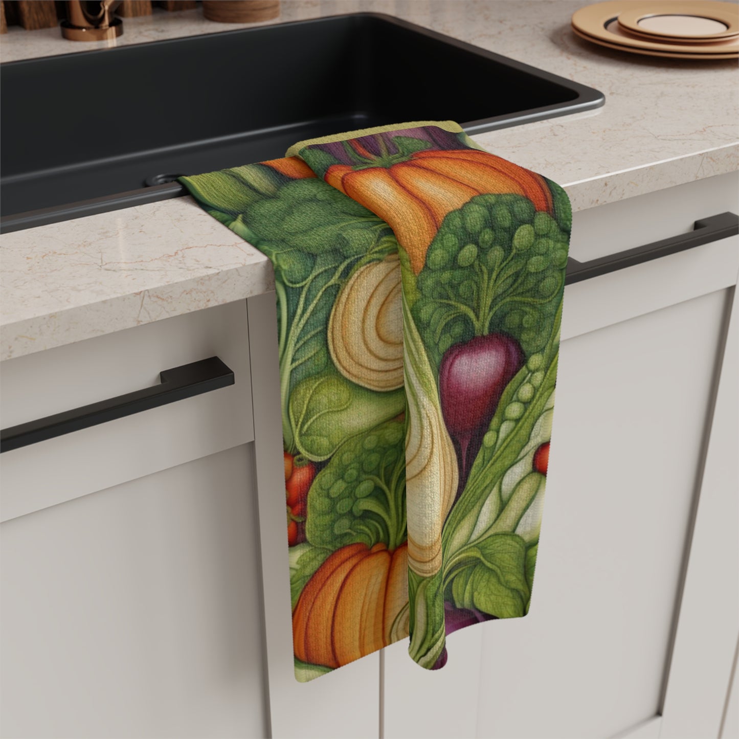 Veggie Delight Microfiber Tea Towel