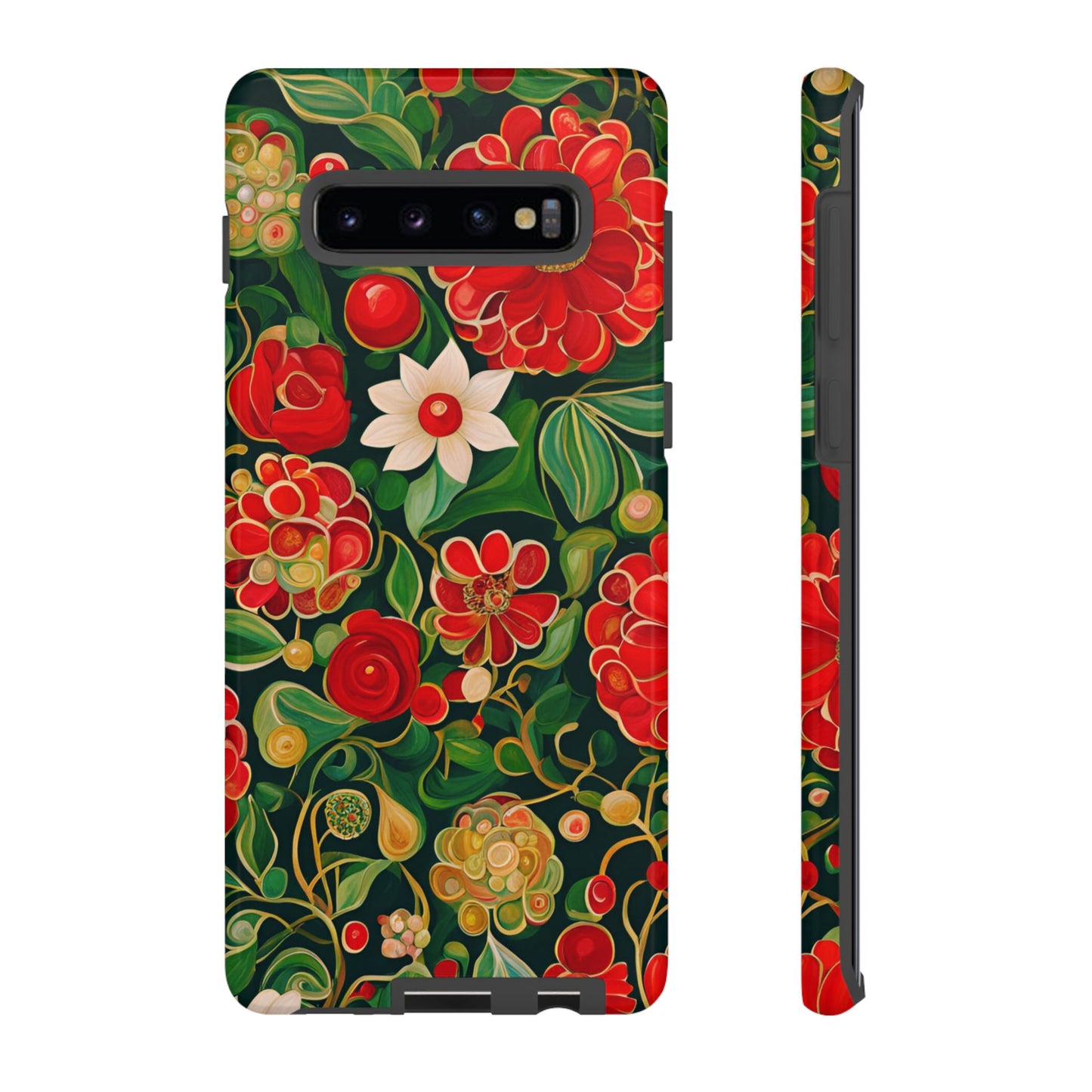 December Flowers iPhone Samsung Galaxy Google Pixel Tough Cases