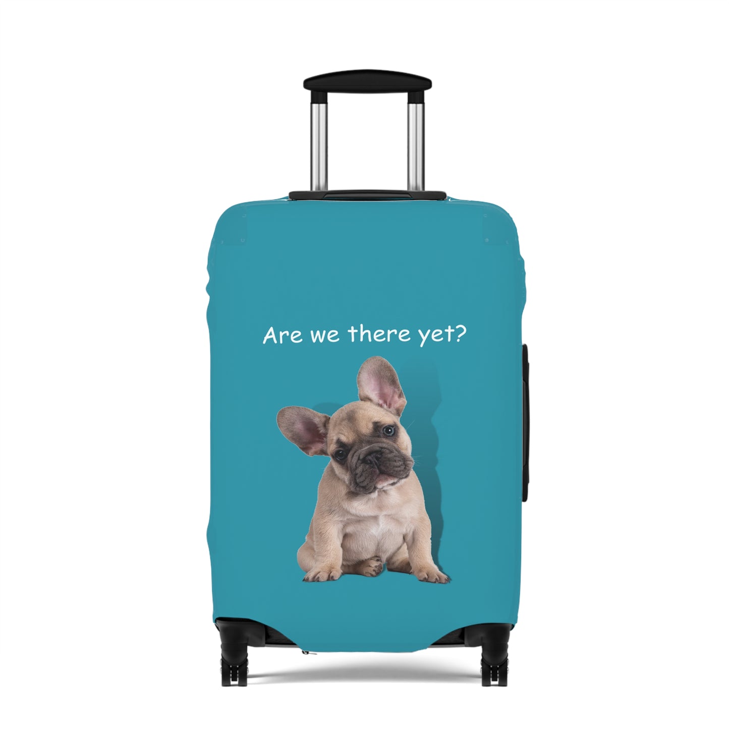 French Bulldog Are We There Yet Luggage Cover