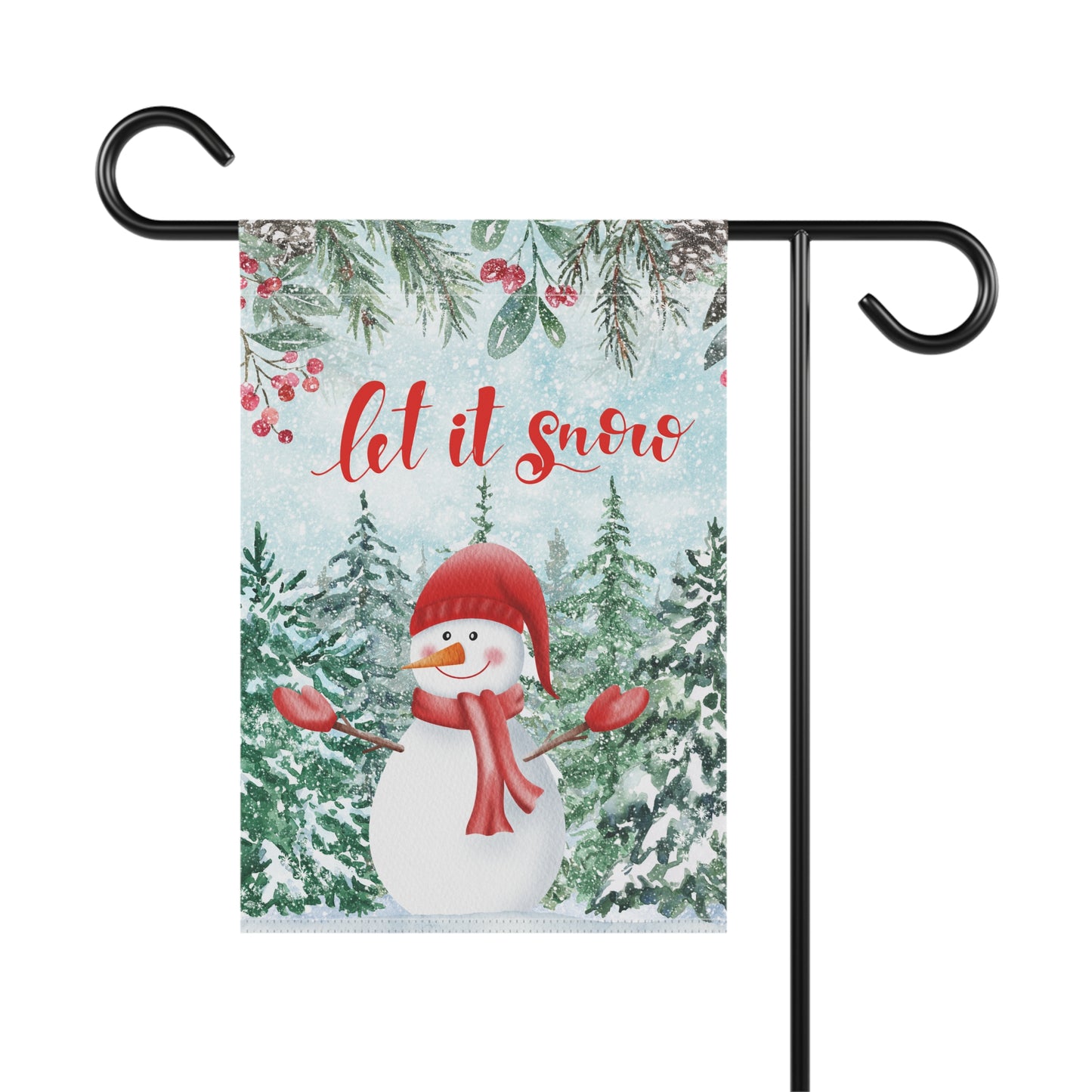 Let It Snowman 2-Sided Garden & House Banner