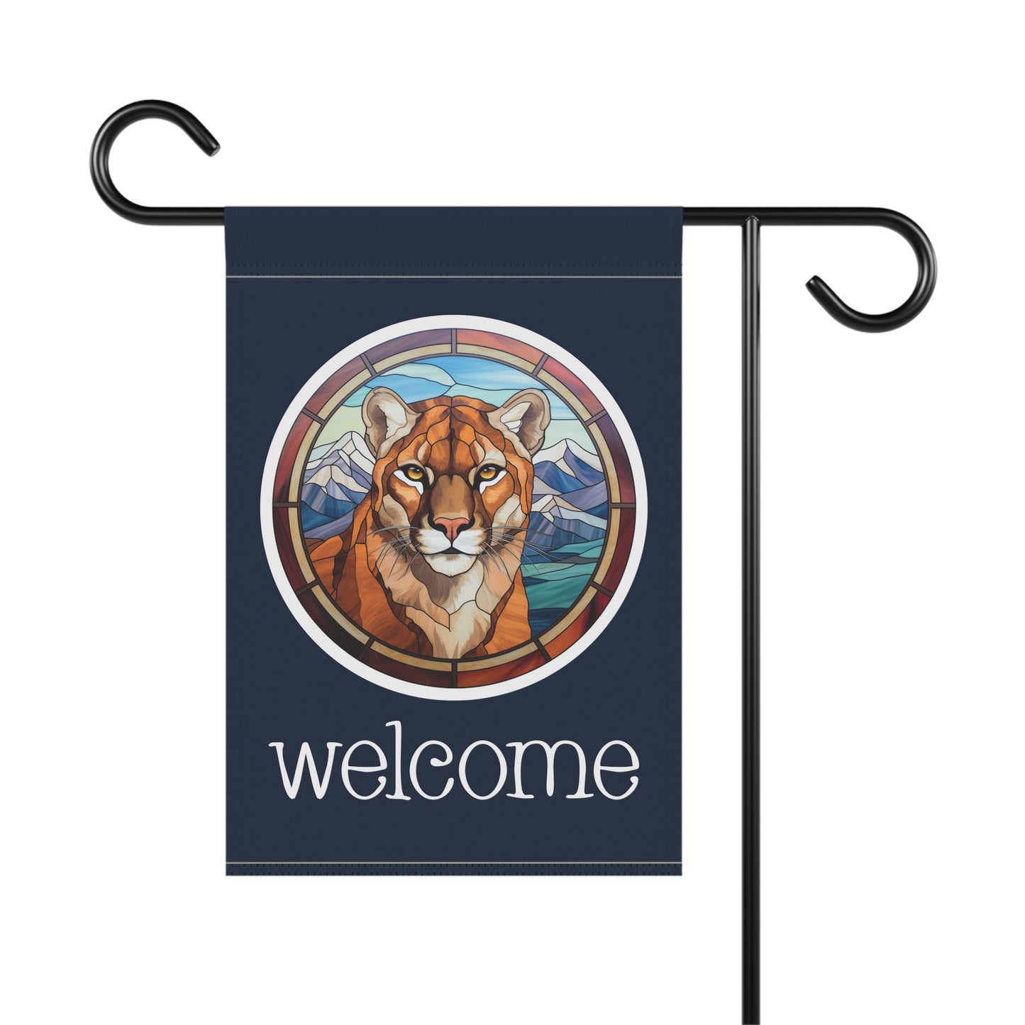 Puma Welcome 2-Sided Garden & House Flag/Banner