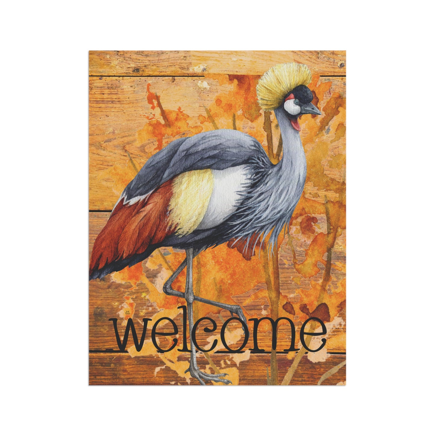 Balance Welcome 2-Sided Garden & House Flag/Banner