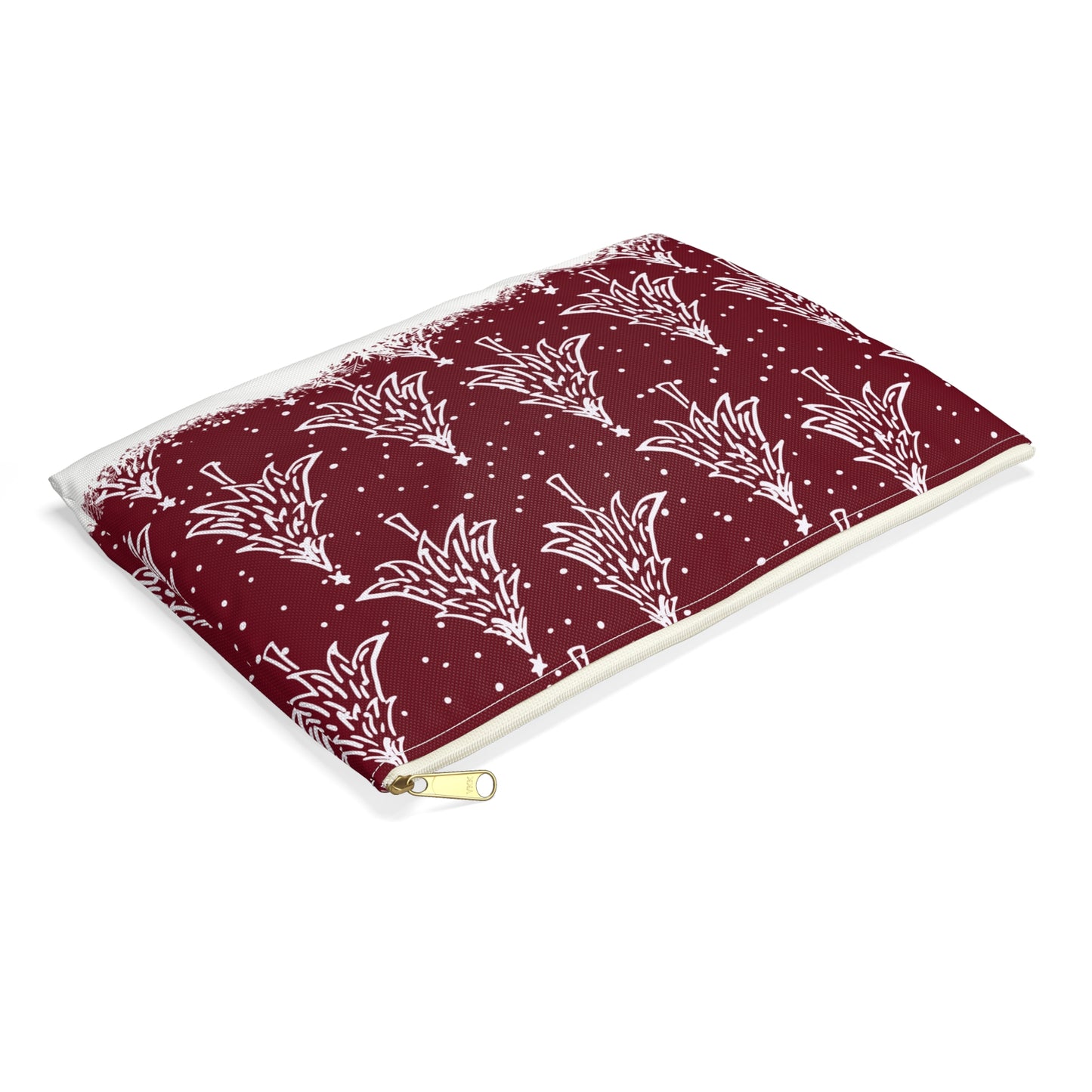 Christmas Trees for All Red Accessory Pouch