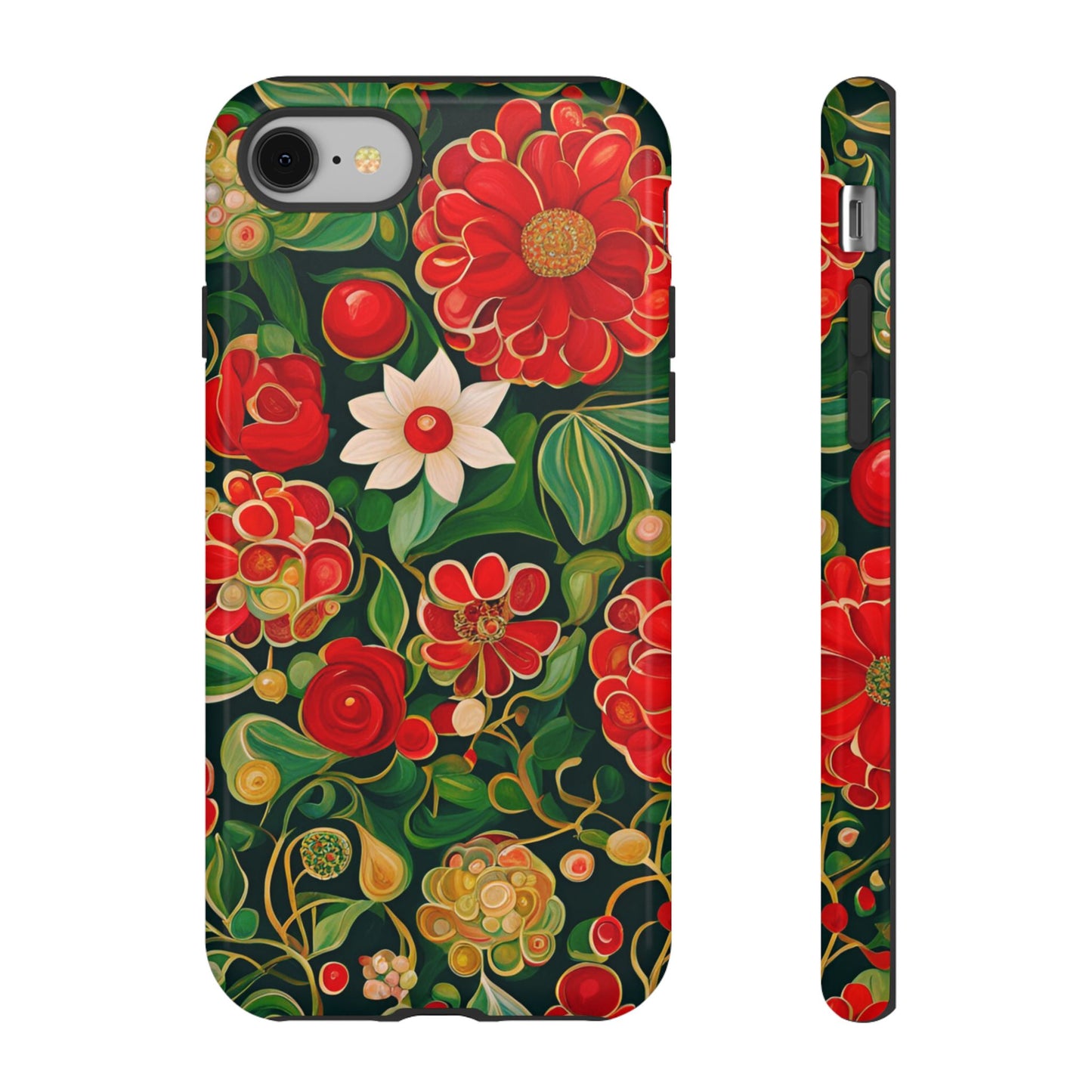 December Flowers iPhone Samsung Galaxy Google Pixel Tough Cases