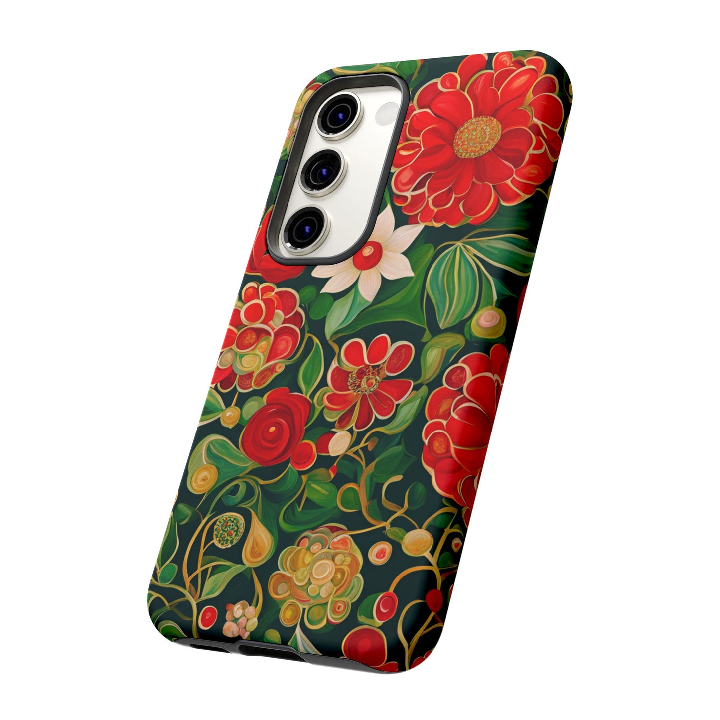 December Flowers iPhone Samsung Galaxy Google Pixel Tough Cases