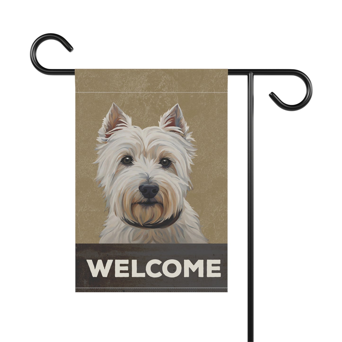 West Highland Terrier Welcome 2-Sided Garden & House Flag/Banner