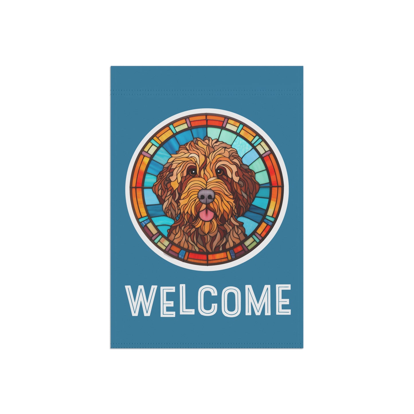 Labradoodle Welcome 2-Sided Garden & House Flag/Banner