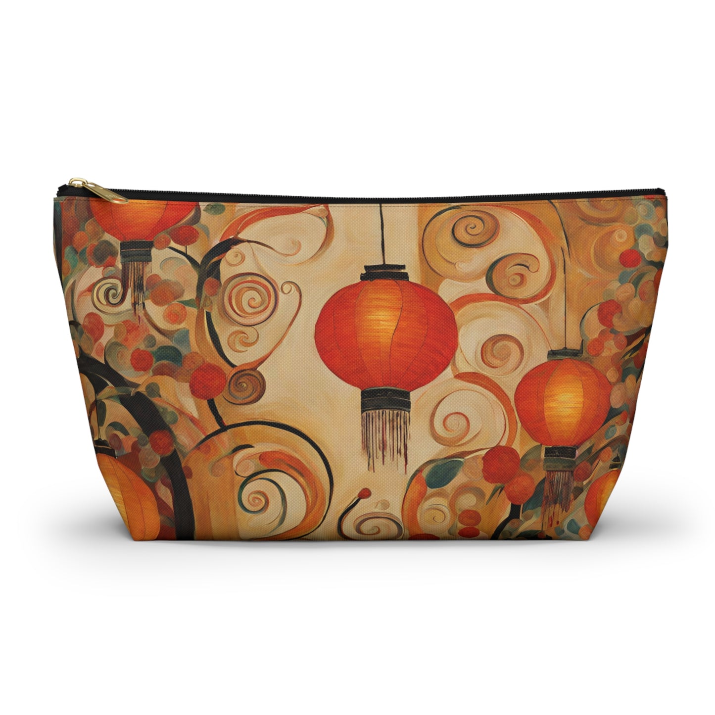 Lanterns & Swirls Accessory Pouch w T-bottom