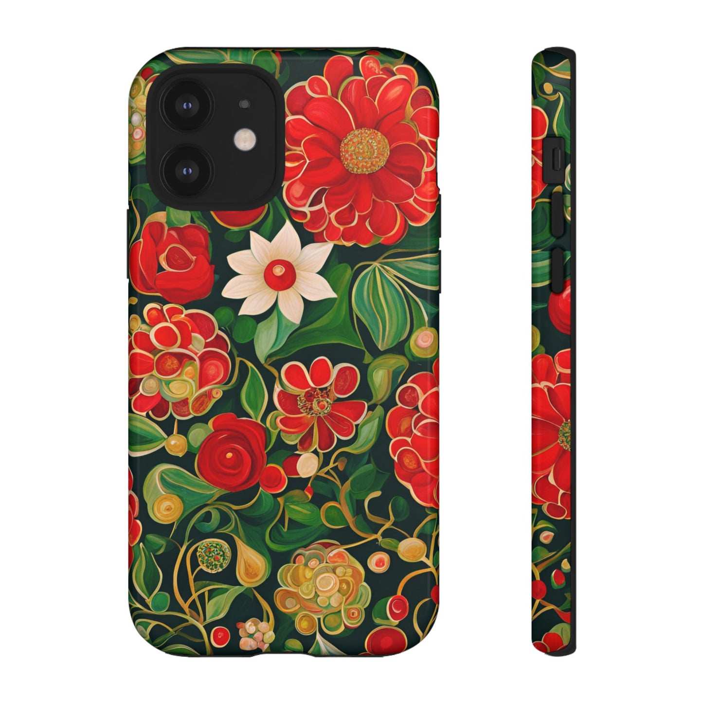 December Flowers iPhone Samsung Galaxy Google Pixel Tough Cases