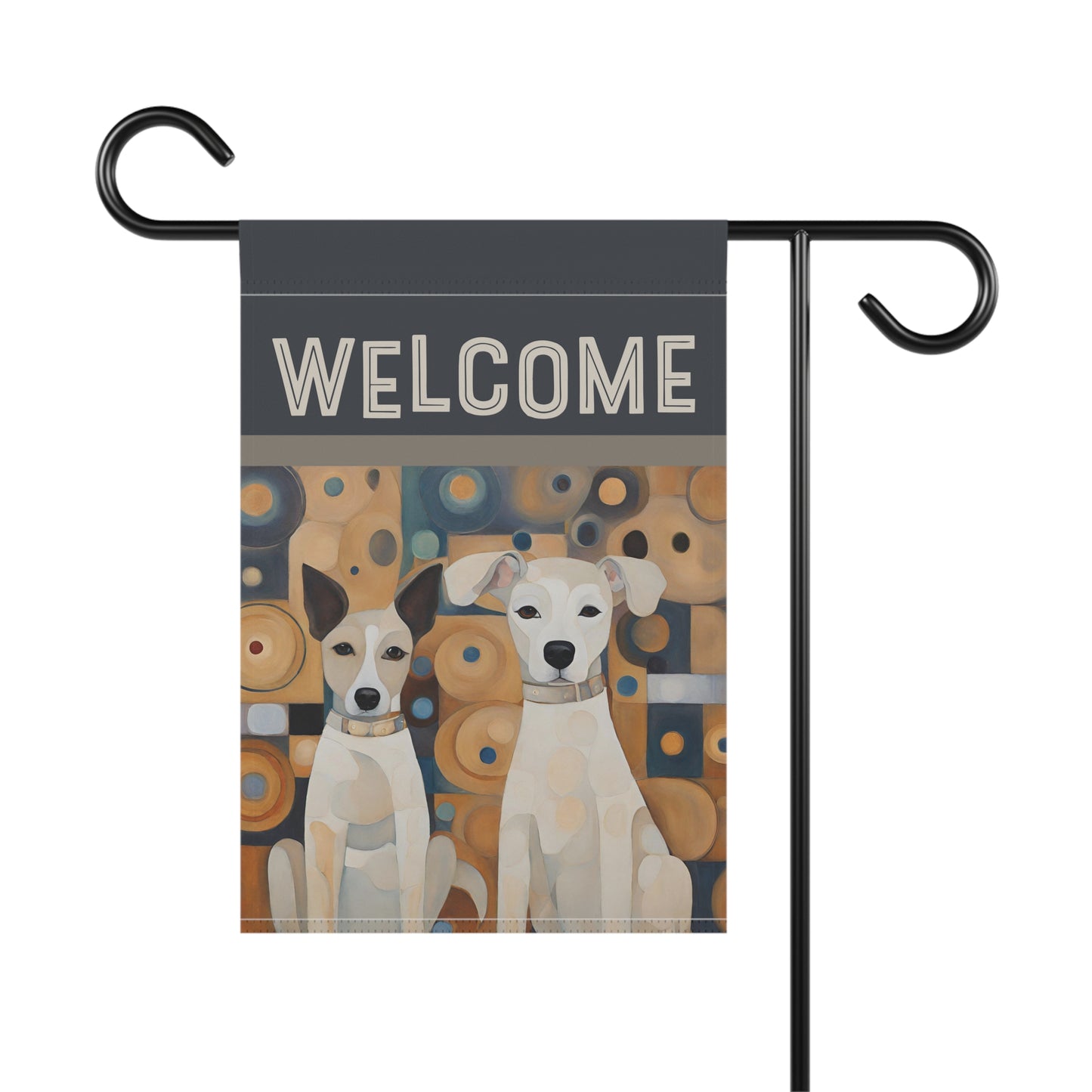 Canine Kids Welcome 2-Sided Garden & House Flag/Banner