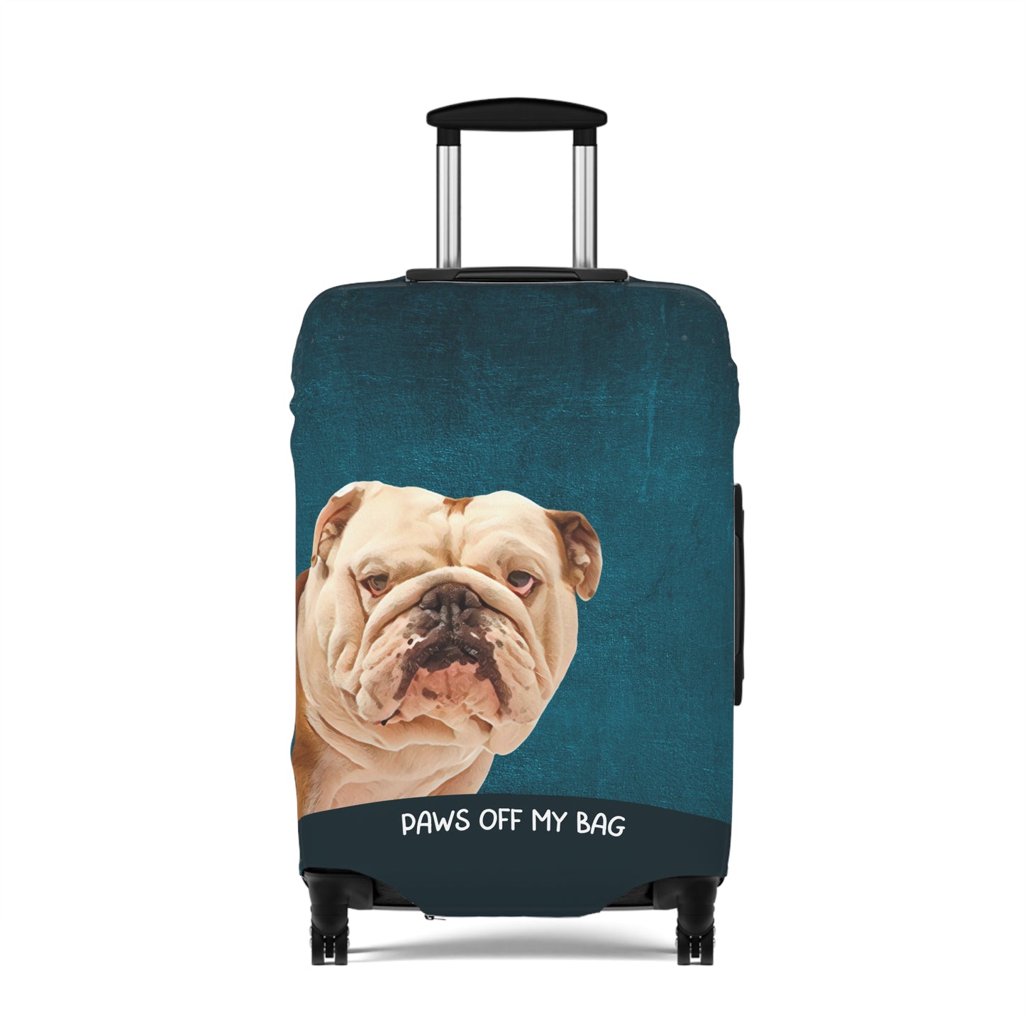 Bulldog Paws Off My Bag Luggage Cover