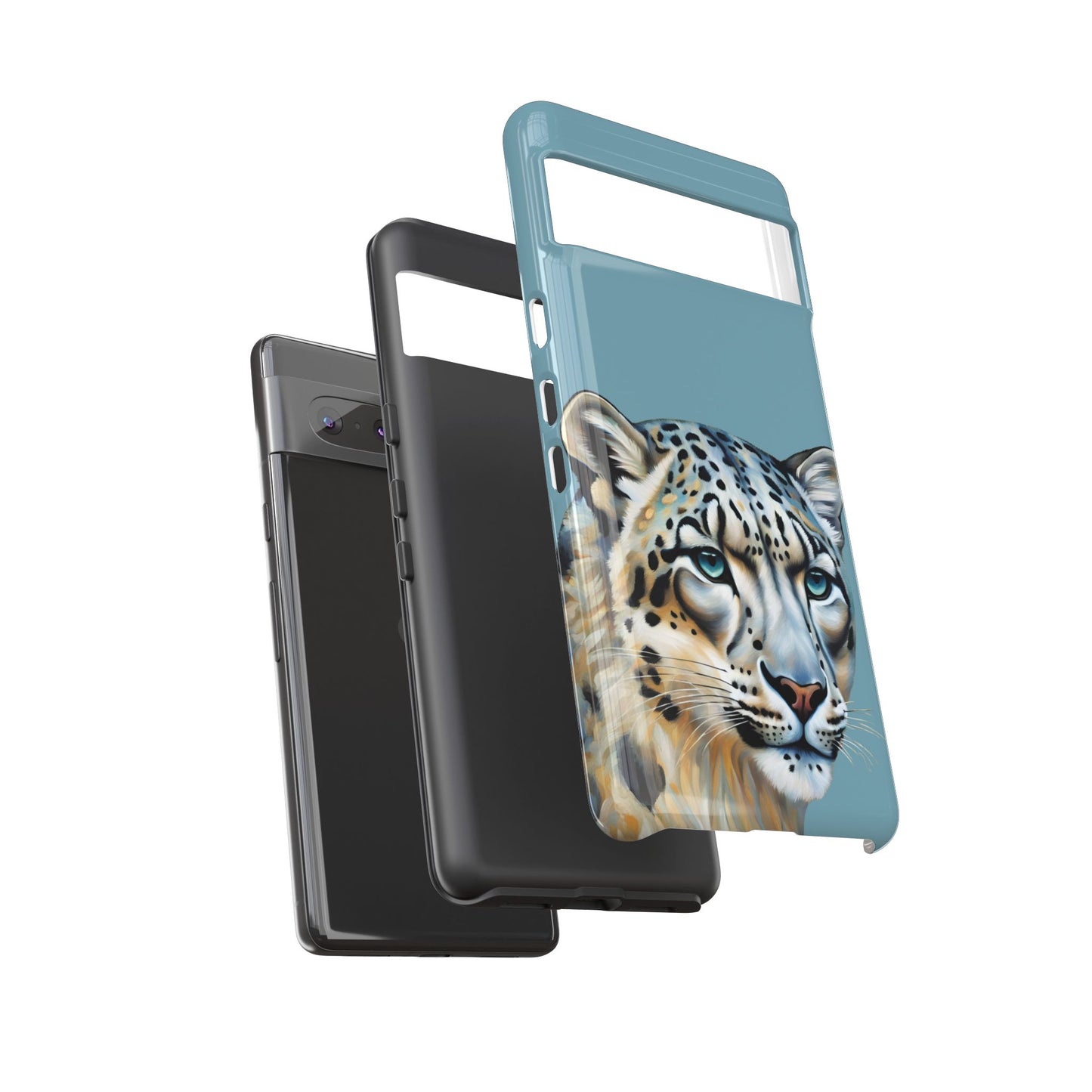 Snow Leopard iPhone Samsung Galaxy Google Pixel Tough Cases