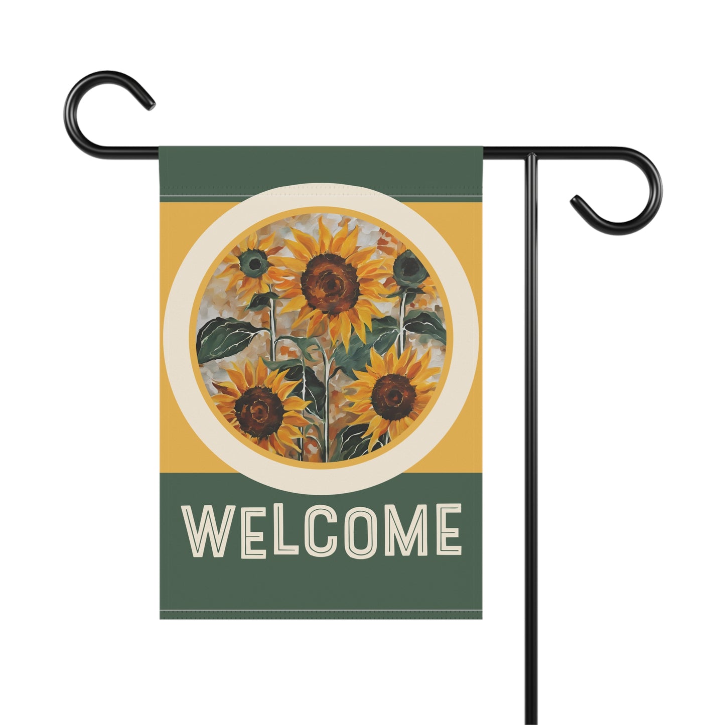 Sunflowers on My Mind Welcome 2-Sided Garden & House Flag/Banner