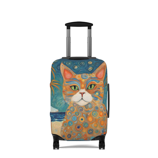 Beach Travel Cat Luggage Cover