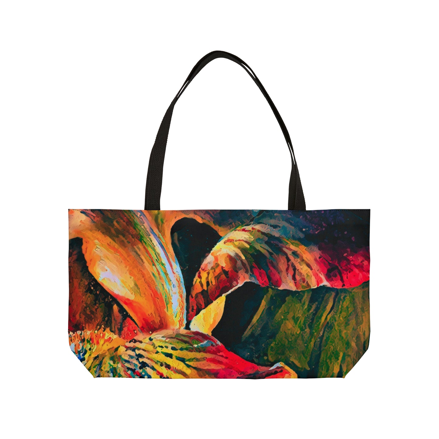 Midnight Iris Weekender Tote Bag