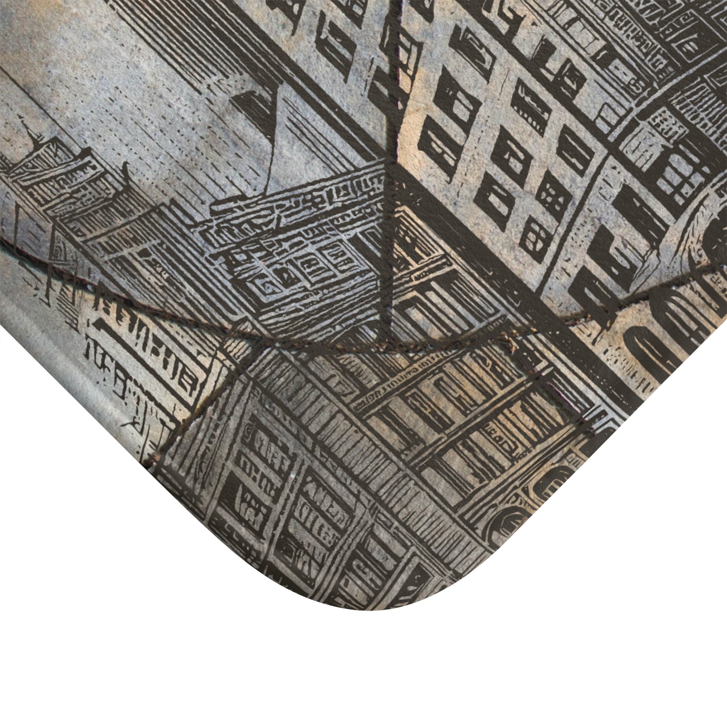 Cityscape Microfiber Bath Mat