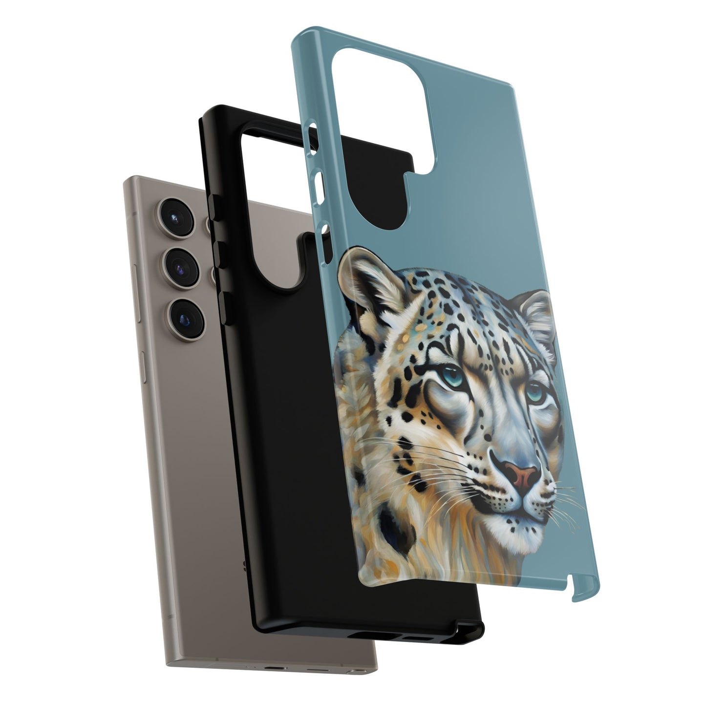 Snow Leopard iPhone Samsung Galaxy Google Pixel Tough Cases