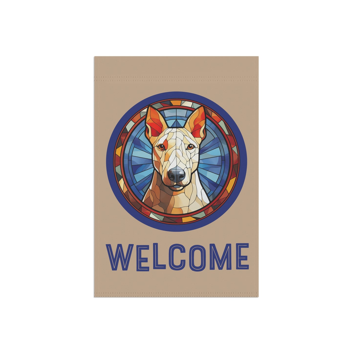 Bull Terrier Welcome 2-Sided Garden & House Flag/Banner