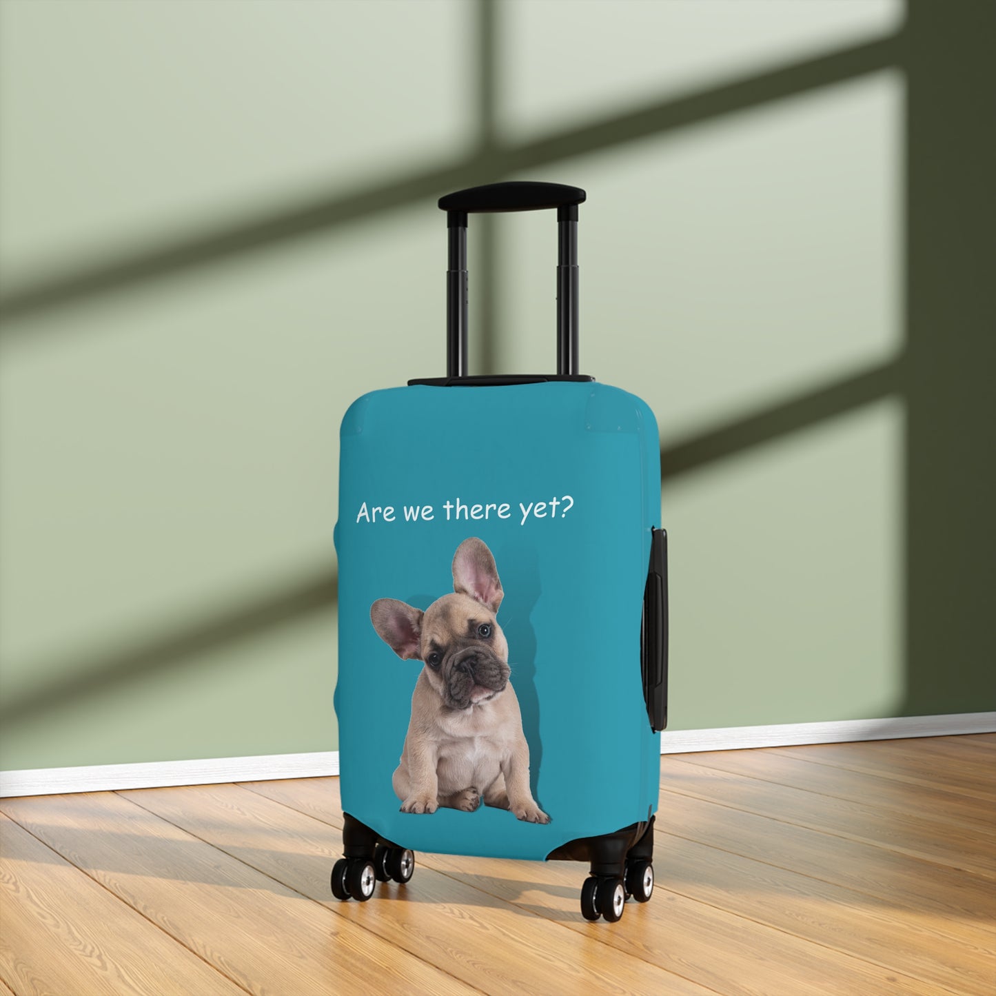 French Bulldog Are We There Yet Luggage Cover