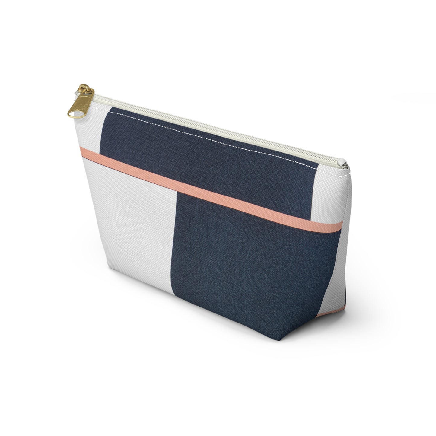 Modern Nautical Accessory Pouch w T-bottom