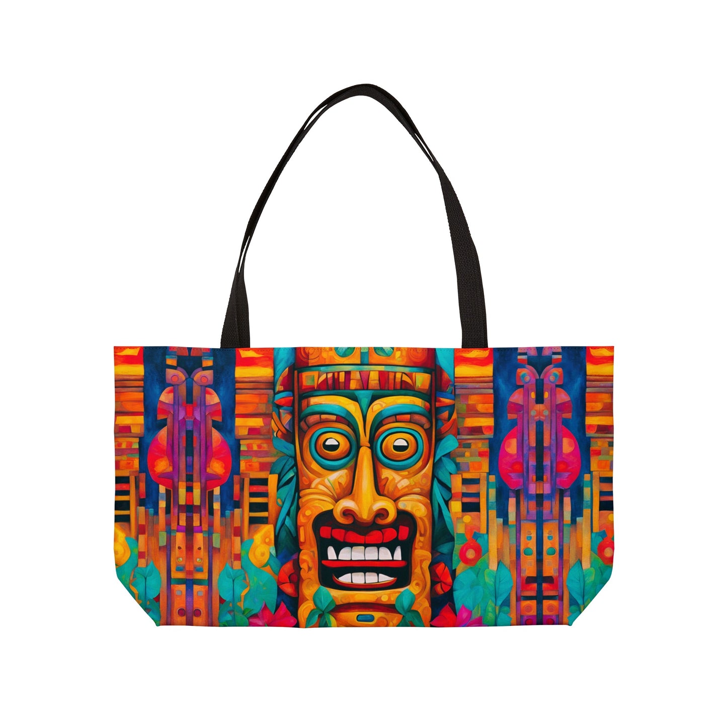 Crazy Tiki Weekender Tote Bag