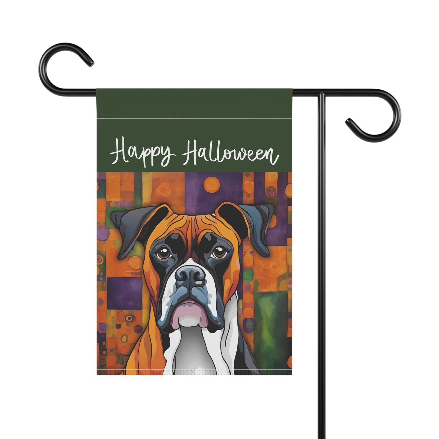 Boxer Happy Halloween 2-Sided Garden & House Flag/Banner