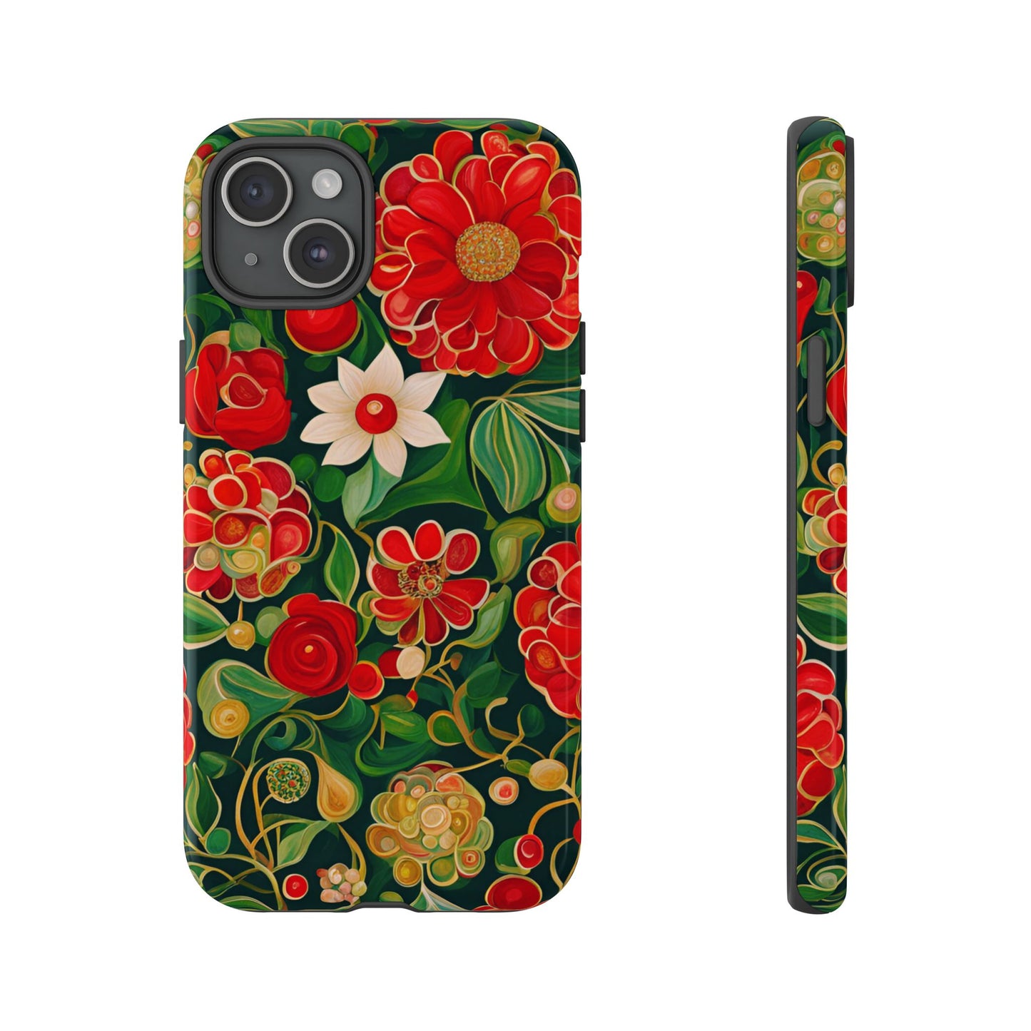 December Flowers iPhone Samsung Galaxy Google Pixel Tough Cases