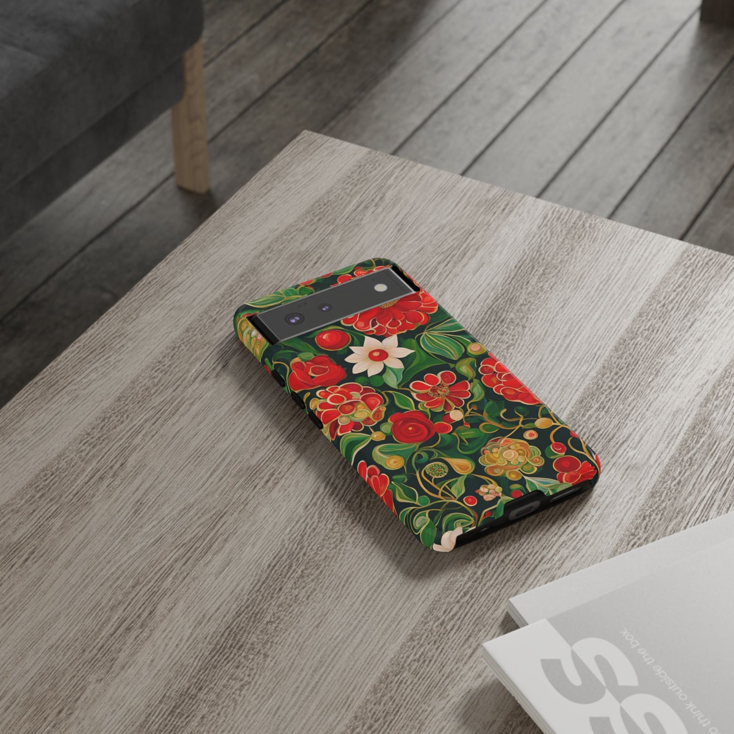 December Flowers iPhone Samsung Galaxy Google Pixel Tough Cases