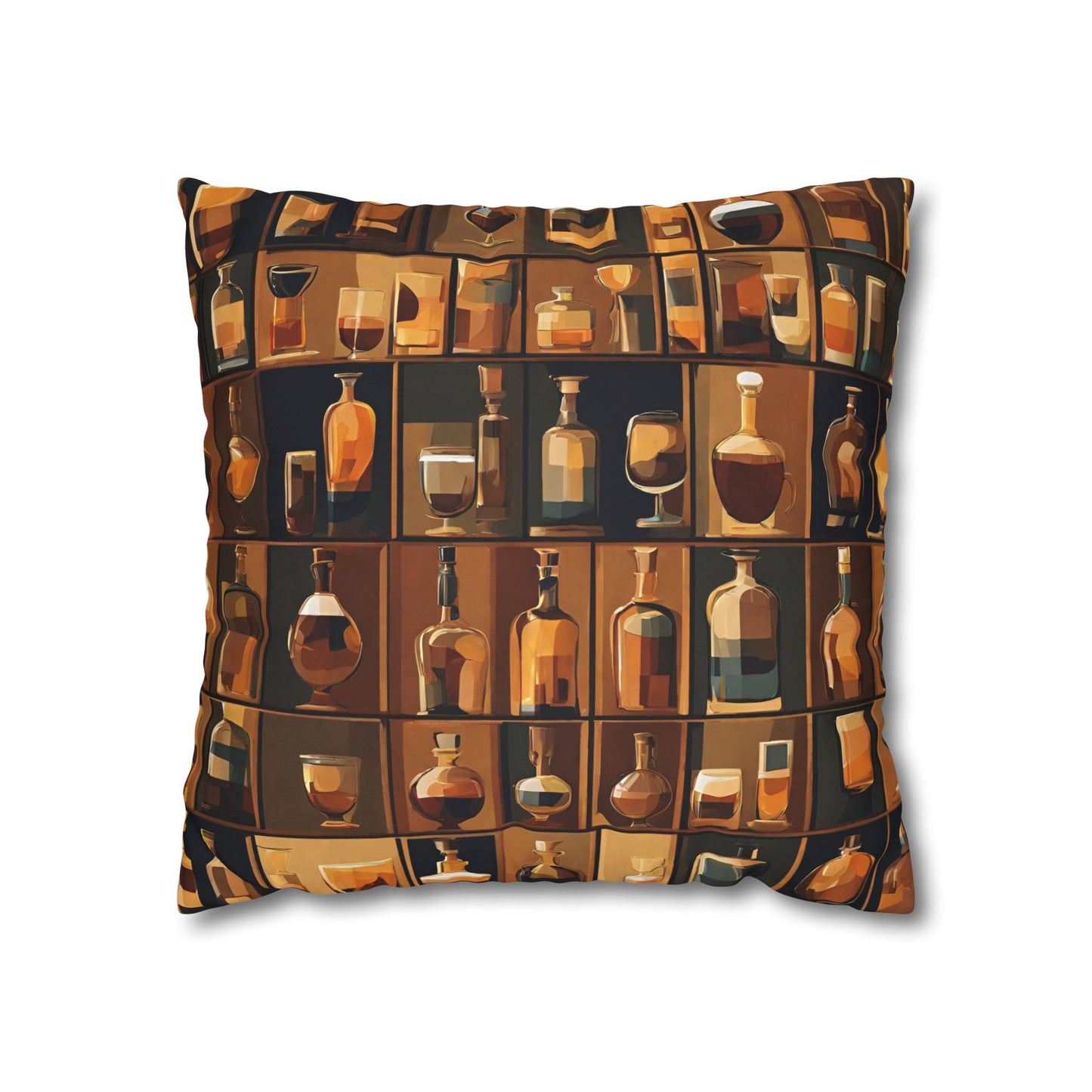 Well Stocked Square Poly Canvas Pillowcase