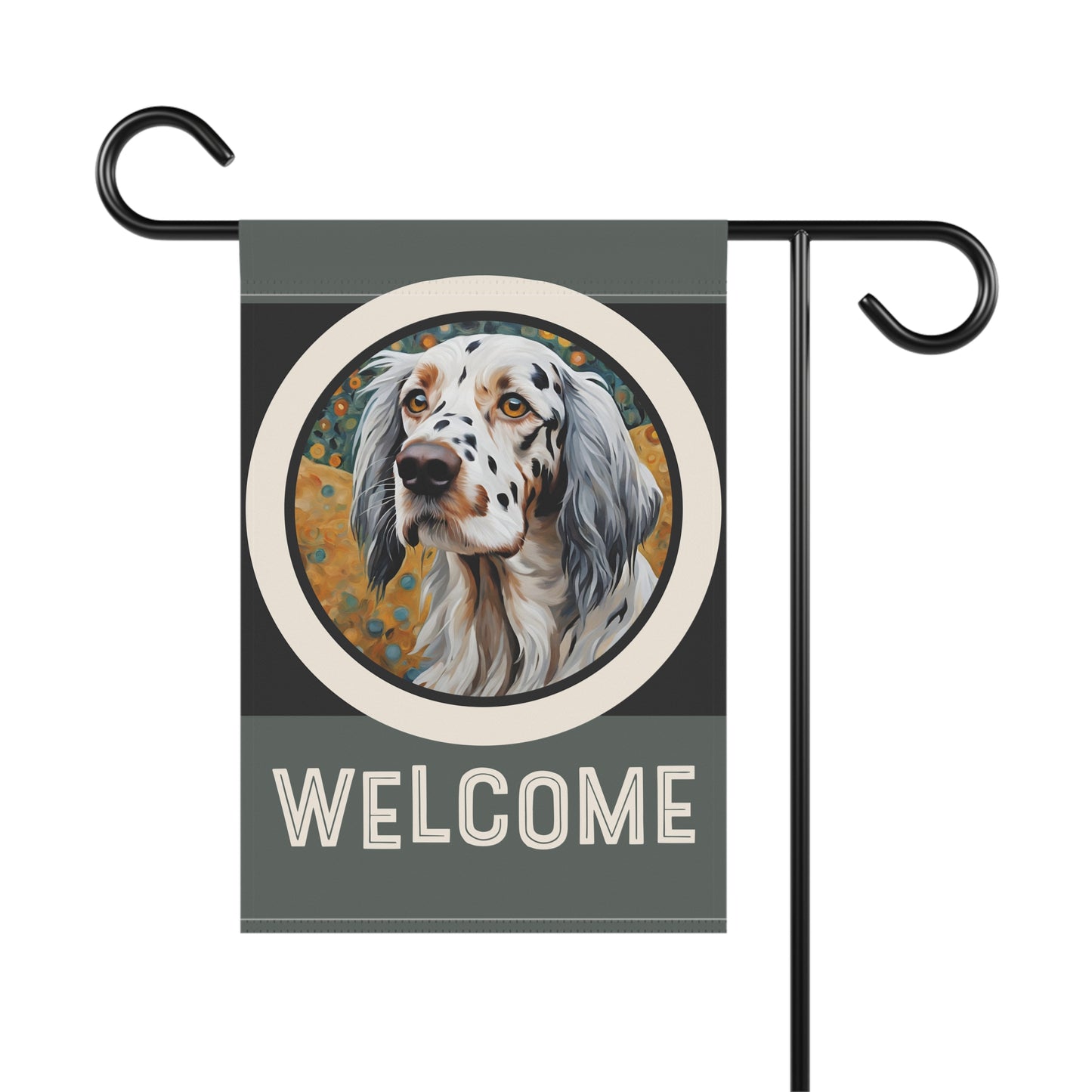 English Setter Welcome 2-Sided Garden & House Flag/Banner