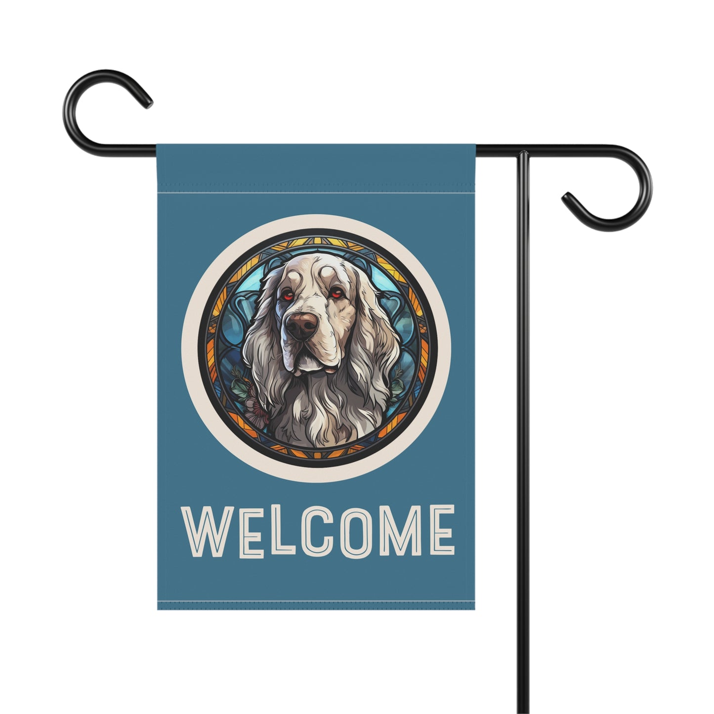 English Setter Welcome 2-Sided Garden & House Flag/Banner