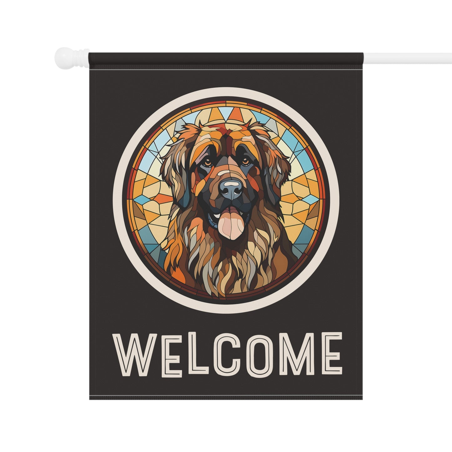 Leonberger Welcome 2-Sided Garden & House Flag/Banner