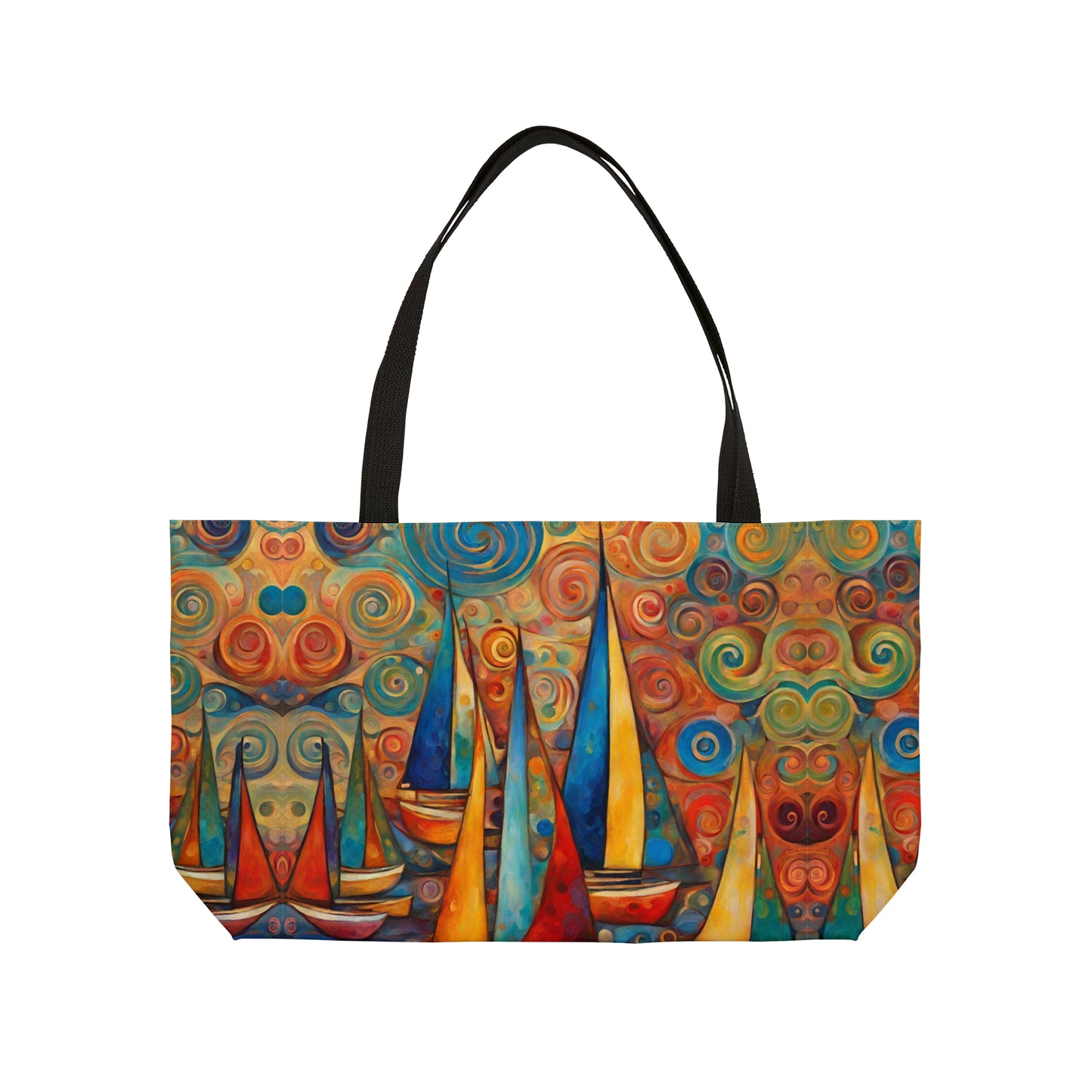 Colorful Sailboats Weekender Tote Bag